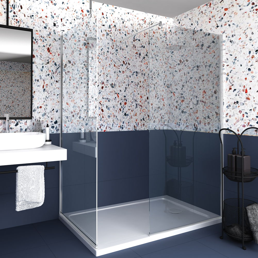 Orabella Serena H185 90 cm - Καμπίνα ελεύθερης τοποθέτησης με βραχίονα στήριξης τοίχου