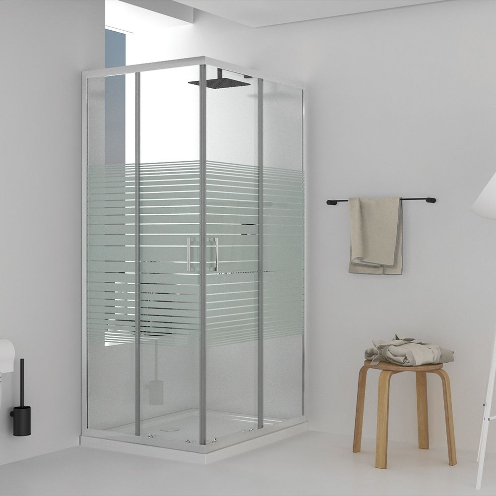 Orabella Riva Plus Σεριγραφία 80X120 - Καμπίνα αντιστρέψιμη, ασύμμετρη, γωνιακής εισόδου