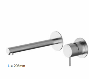Teorema Treunosei Inox 316 μπαταρία νιπτήρος εντοιχισμού
